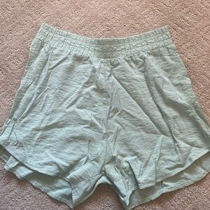 Light Green Casual Shorts